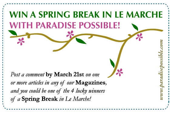 win a spring break in Le Marche